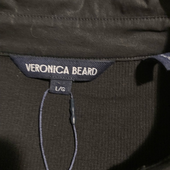 Veronica Beard Black Button-Front Long Sleeve Shirt - Picture 2 of 6